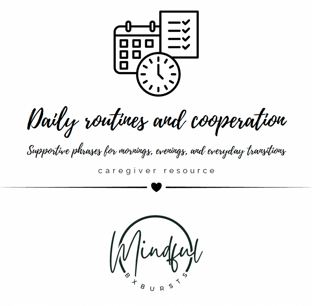 Daily Routines & Cooperation | Behavior Resource